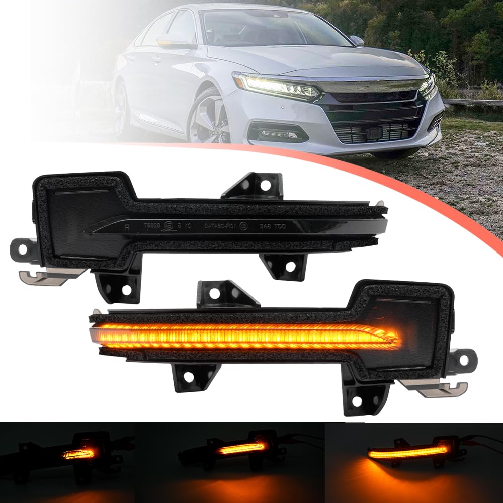 Amazon.com: 2PCS Amber LED Sequential Side Mirror Marker Light